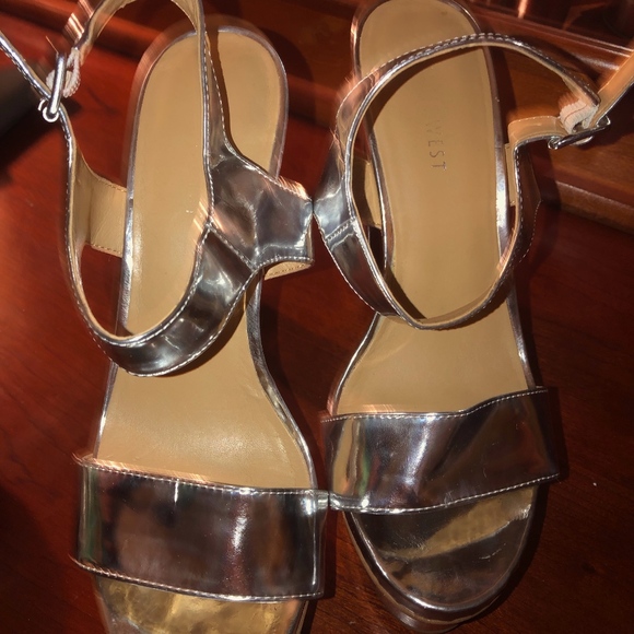 Nine West | Silver Heeled Shoe - Picture 1 of 4